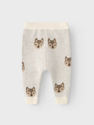 NORMAL PASSFORM BYXOR - NBMLAMOE KNIT PANT LIL - BIRCH
