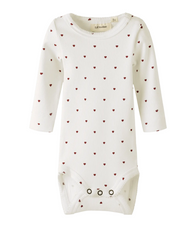 TRYCKT BODY - NBFGAGO LS SLIM BODY LIL NOOS - Coconut Milk HEART