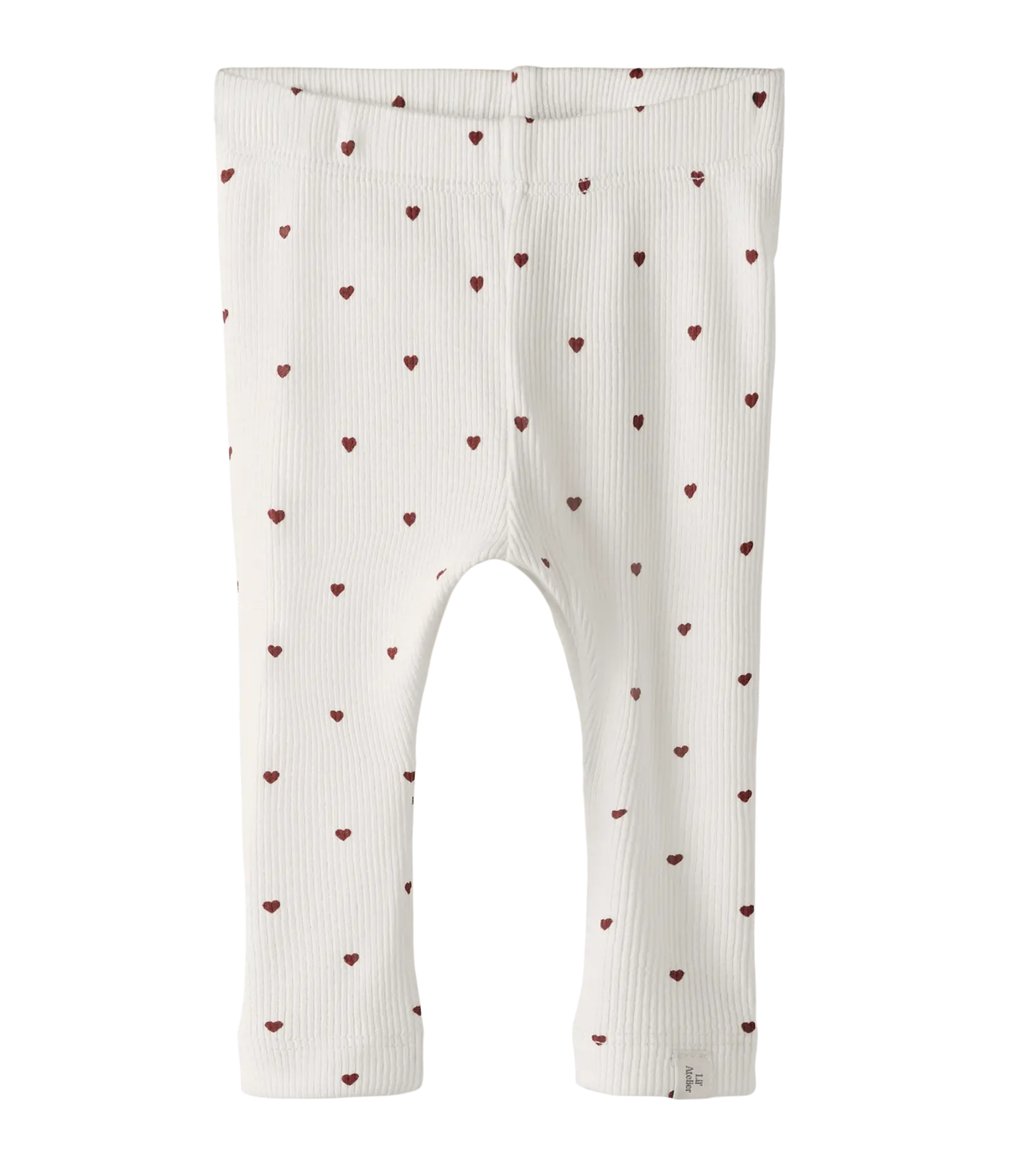 TRYCKTA LEGGINGS - NBFGAGO SLIM LEGGING LIL NOOS - Coconut Milk HEART