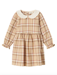 Lil' Atelier - NMFSEVENA LS DRESS LIL - WARM SAND