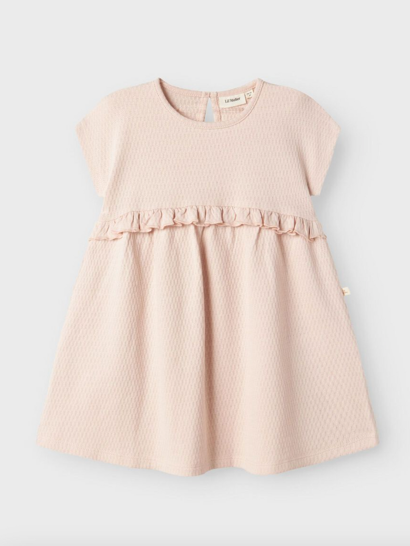 Lil' Atelier MINI  KLÄNNING I EKOLOGISK BOMULL - Peach Whip