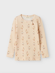 Lil' Atelier MINI  SLIM FIT LÅNGÄRMAD TOPP - Sand Dollar