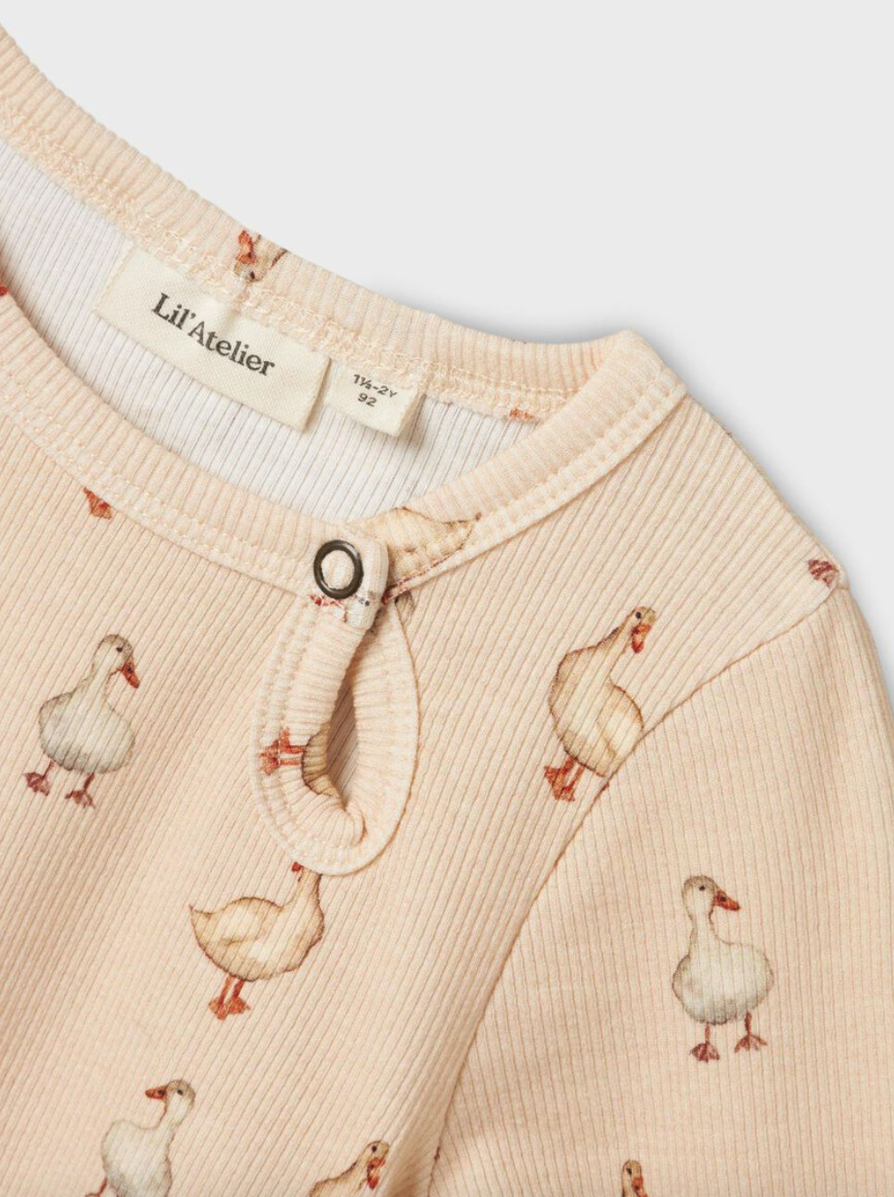 Lil' Atelier MINI  SLIM FIT LÅNGÄRMAD TOPP - Sand Dollar