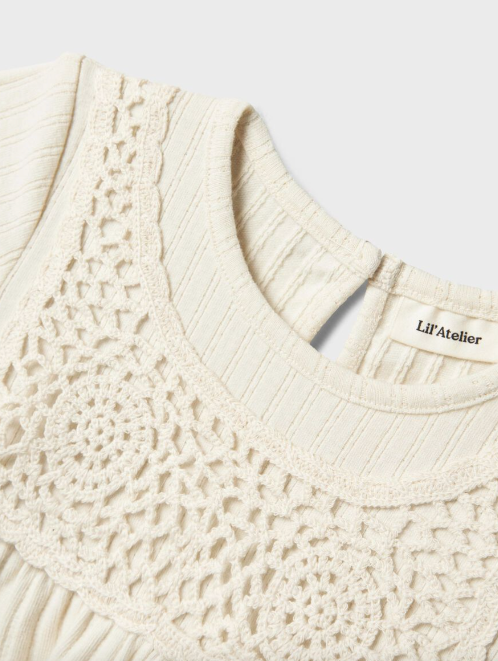 Lil' Atelier MINI  KLÄNNING I EKOLOGISK BOMULL - Turtledove