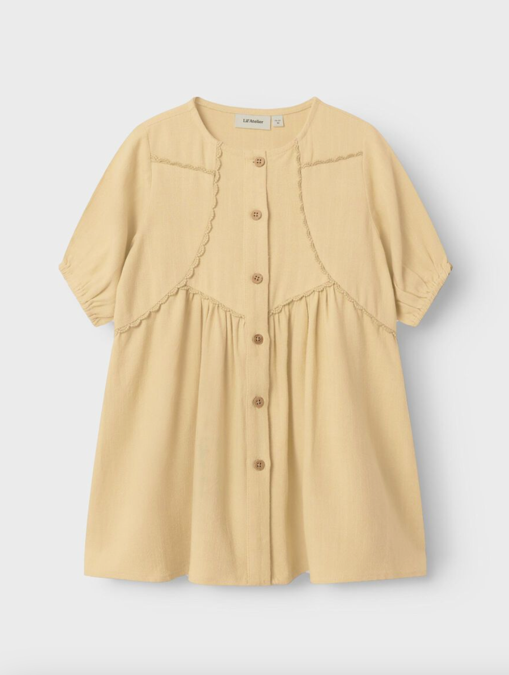 Lil' Atelier MINI  LÖS KLÄNNING - Taus Taupe