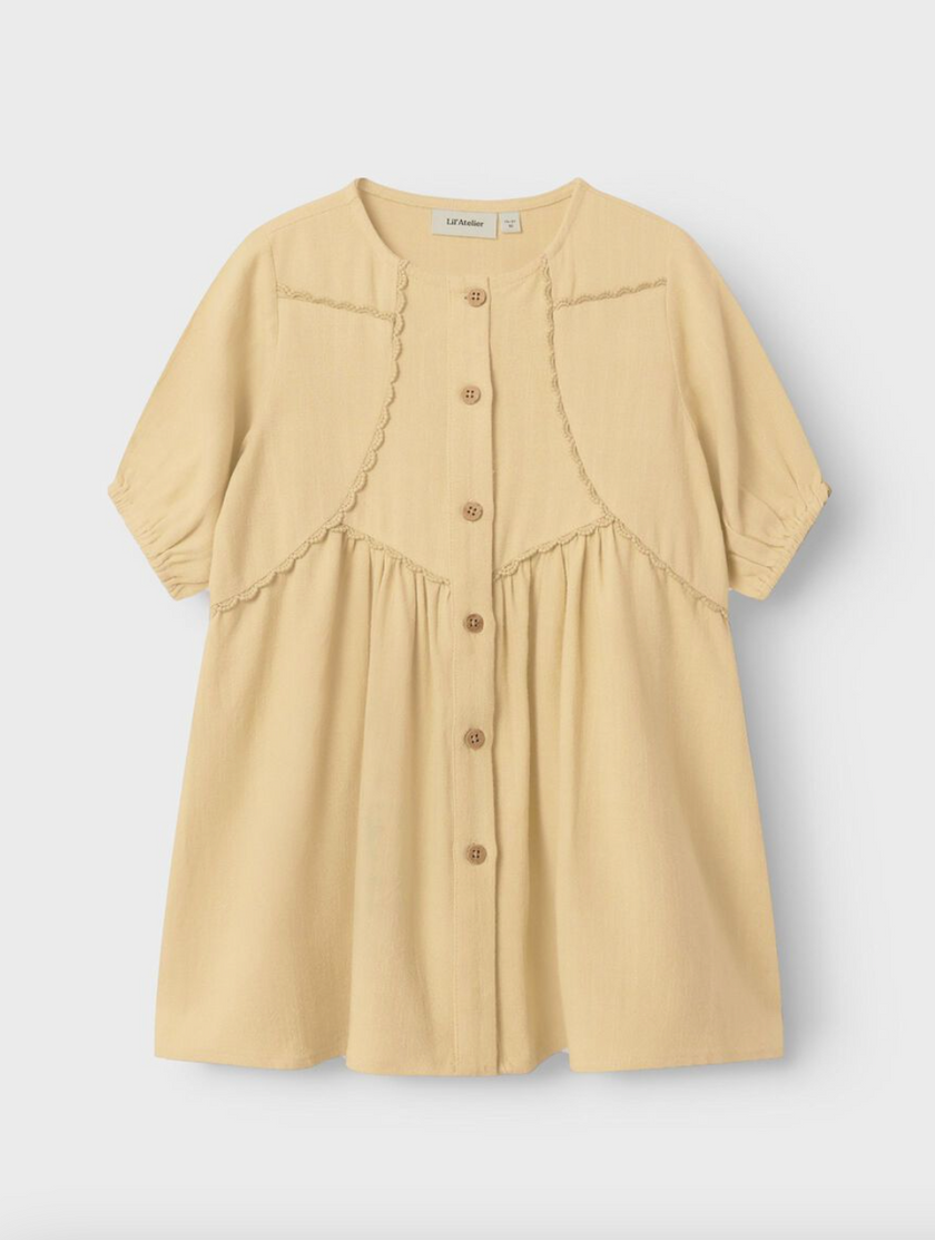 Lil' Atelier MINI  LÖS KLÄNNING - Taus Taupe