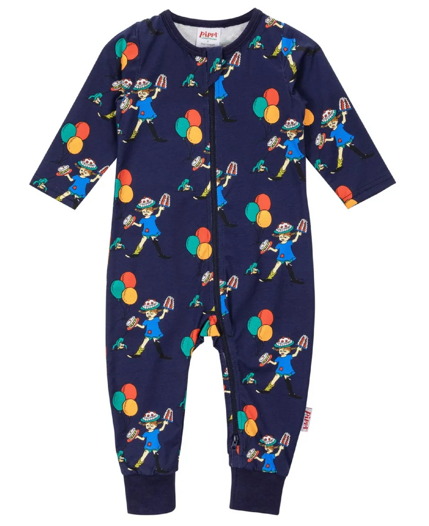 Pippi - BALLONGER PYJAMAS MBLÅ