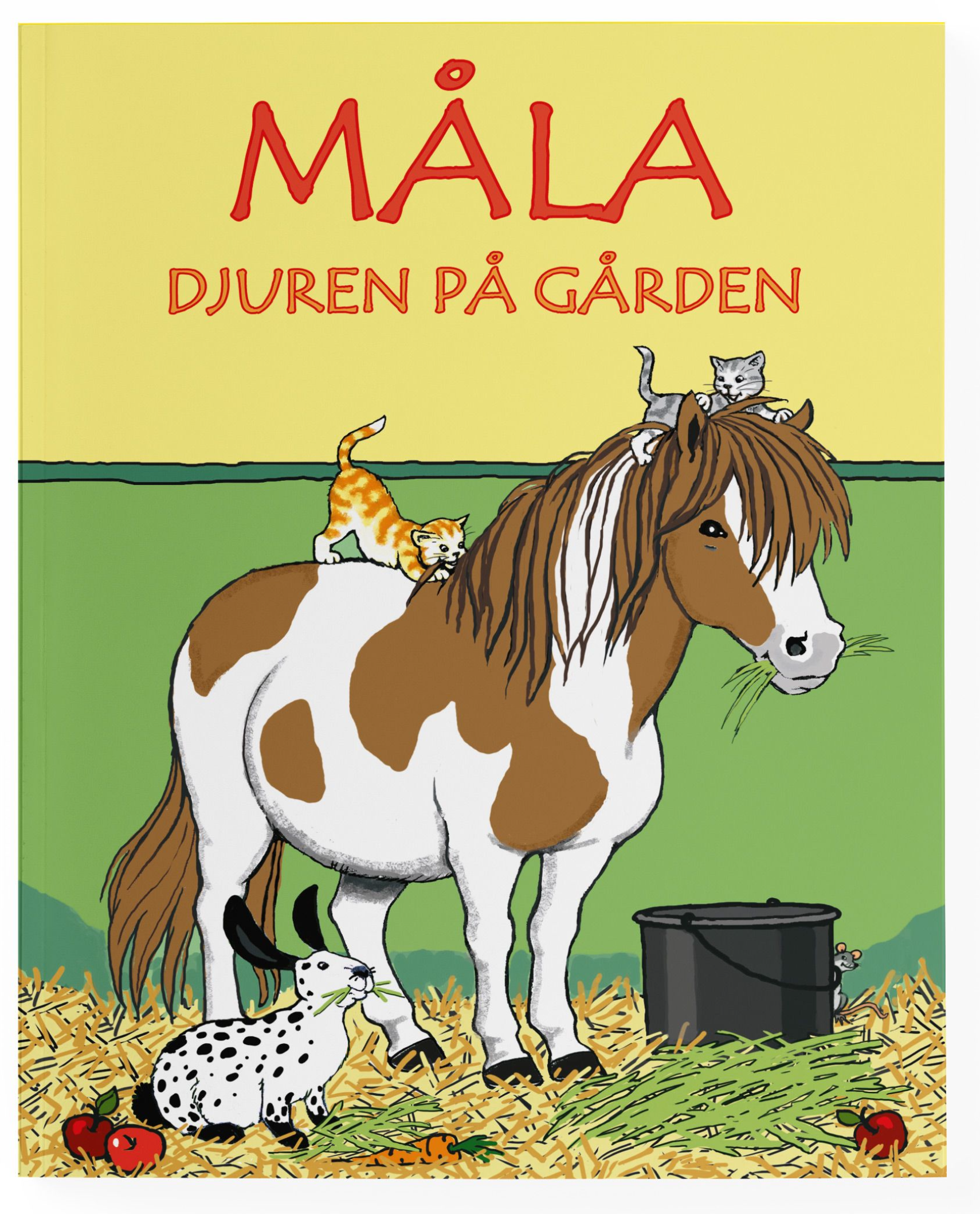 Måla djuren på gården Målarbok