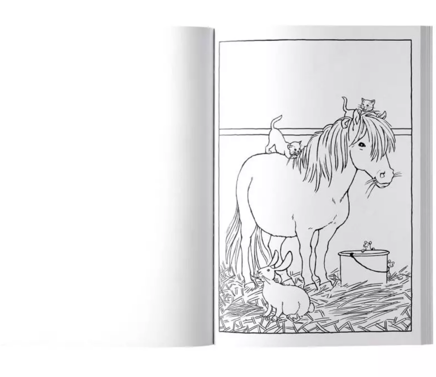 Måla djuren på gården Målarbok