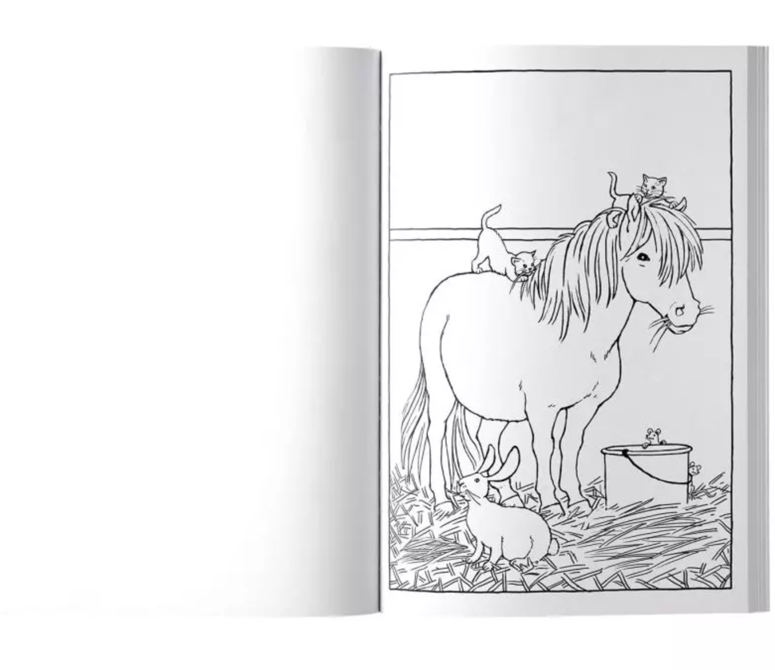 Måla djuren på gården Målarbok