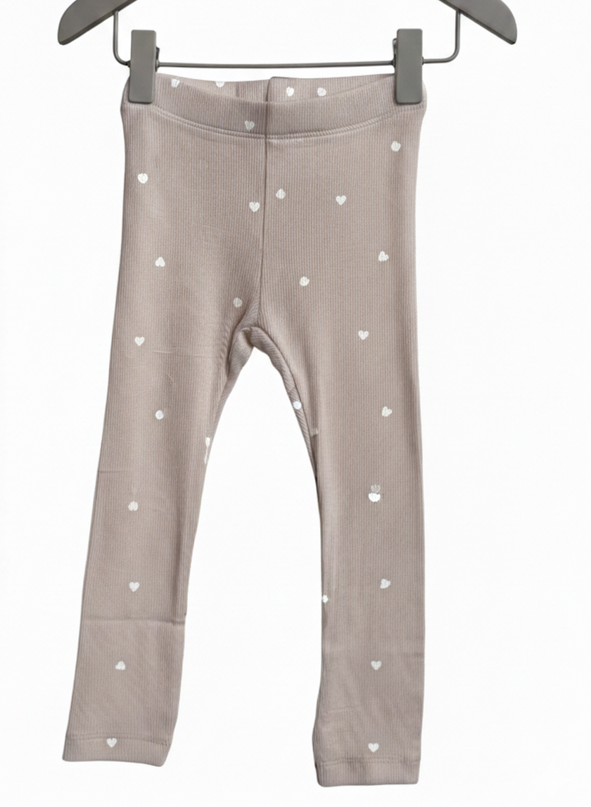 SISTA EXEMPLARET - Stl.62 SLIM LEGGINGS M HJÄRTAN