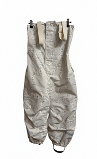 SISTA EXEMPLARET - Stl.134/140 Fodrade regnbyxor med hängslen