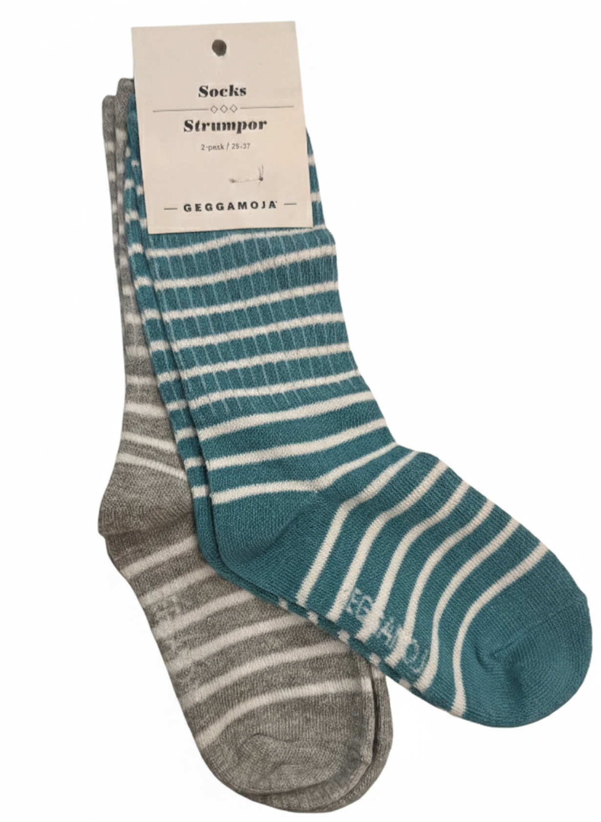 Strumpor två-pack Grå/Grön/Blå/Vit