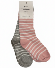 Strumpor två-pack Grå/Rosa/Vit