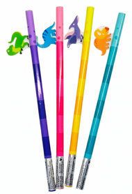 Blandade pennor med figur