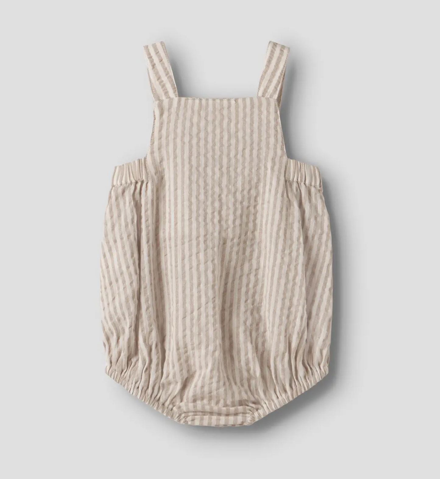 Hängseldräkt 56-86 - NBMFAUSTO LOOSE ROMBER LIL - FEATHER GRAY