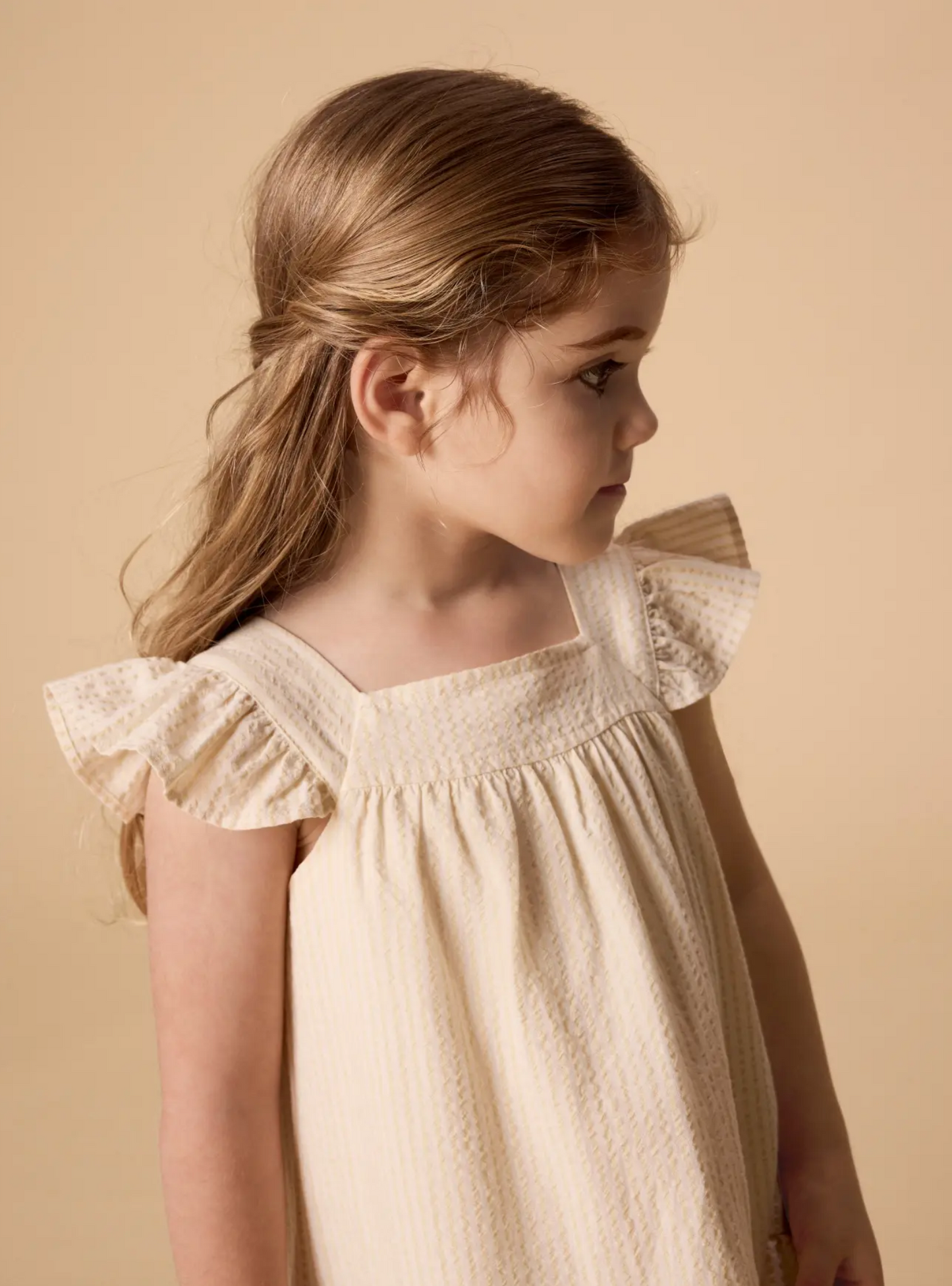 KLÄNNING 92-122 - NMFFOLLY STRAP LOOSE DRESS LIL - SAHARA SUN