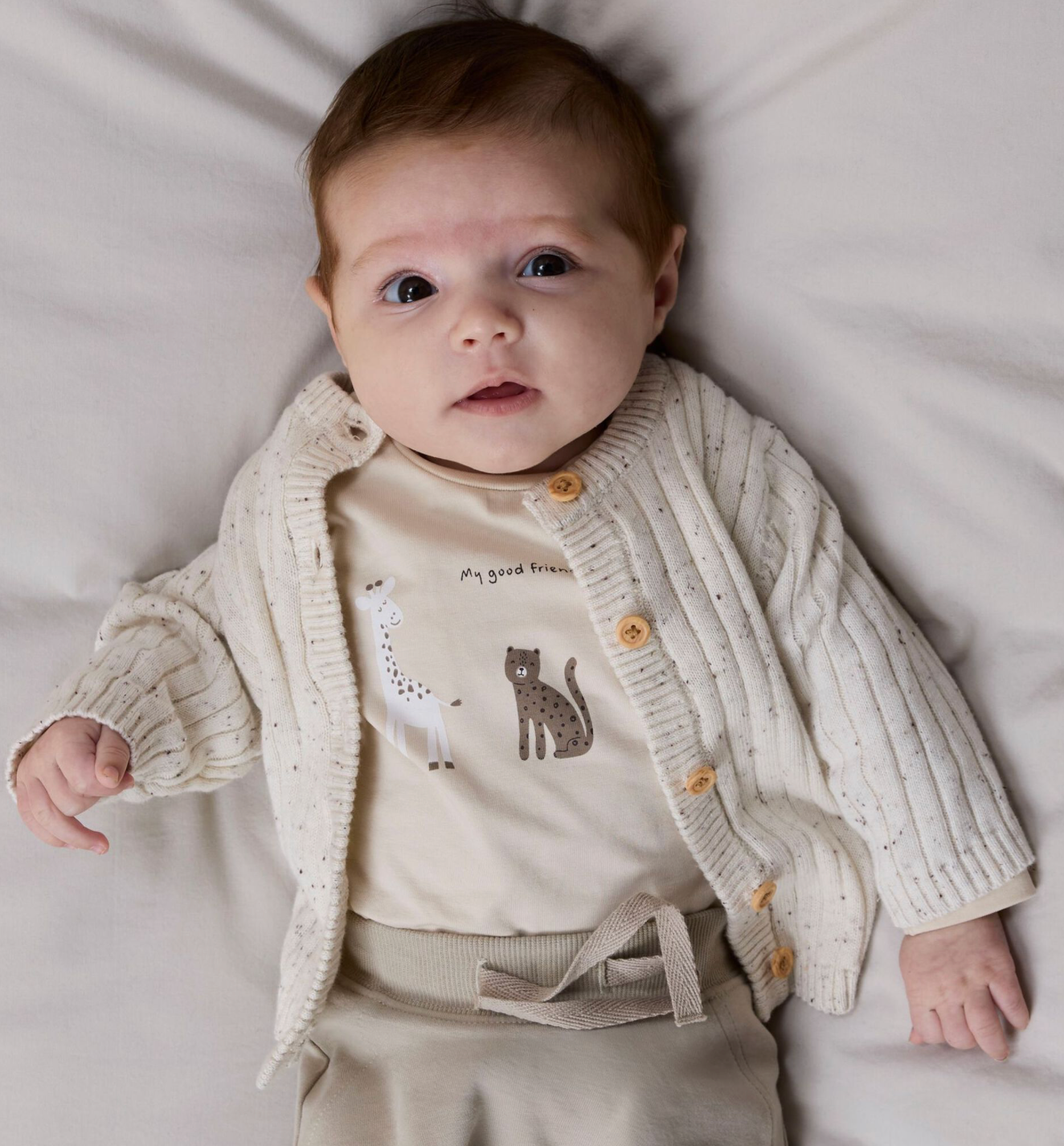 ORGANIC COTTON KNITTED CARDIGAN - NBNTILLA LS KNIT CARD