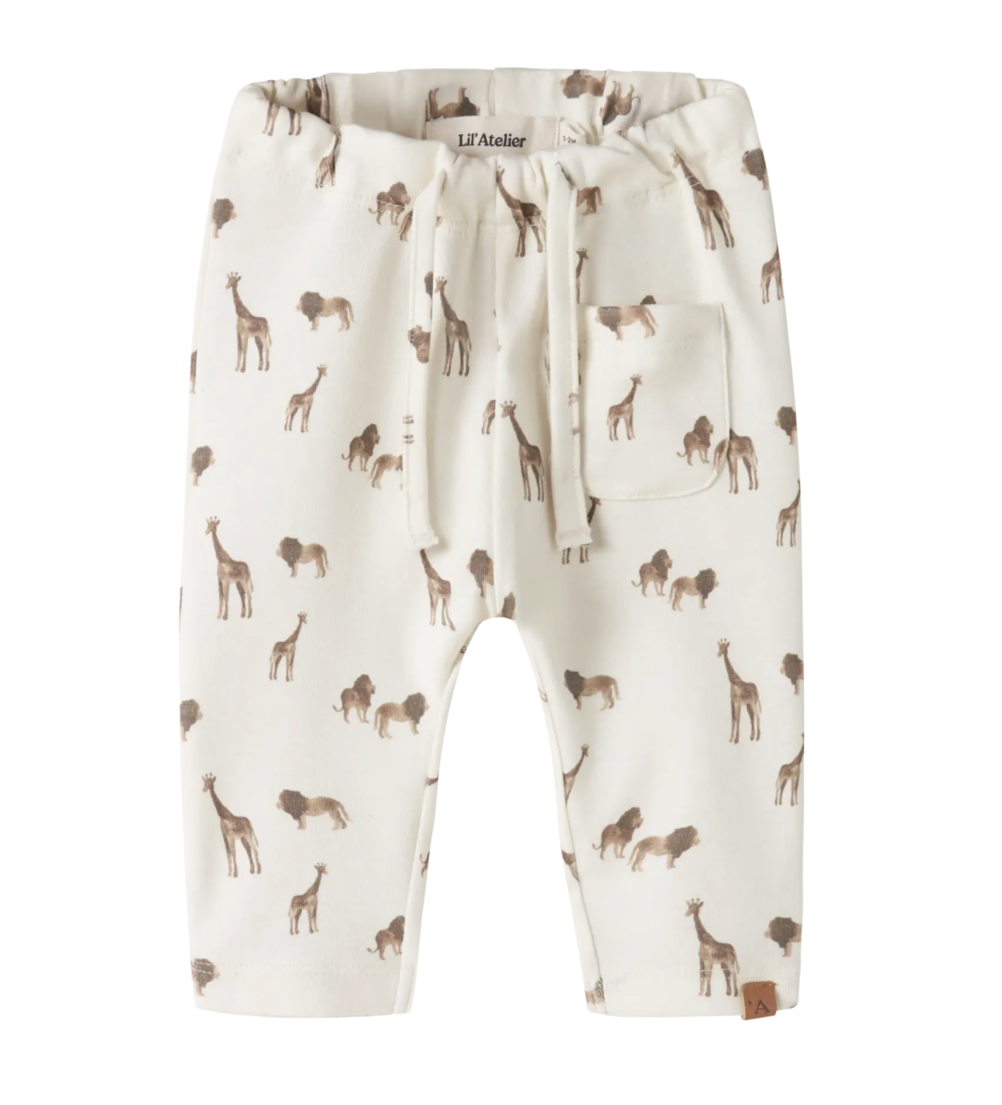 LÖS PASSFORM BYXOR -  NBMLAYO GEU LOOSE PANT LIL - Lion