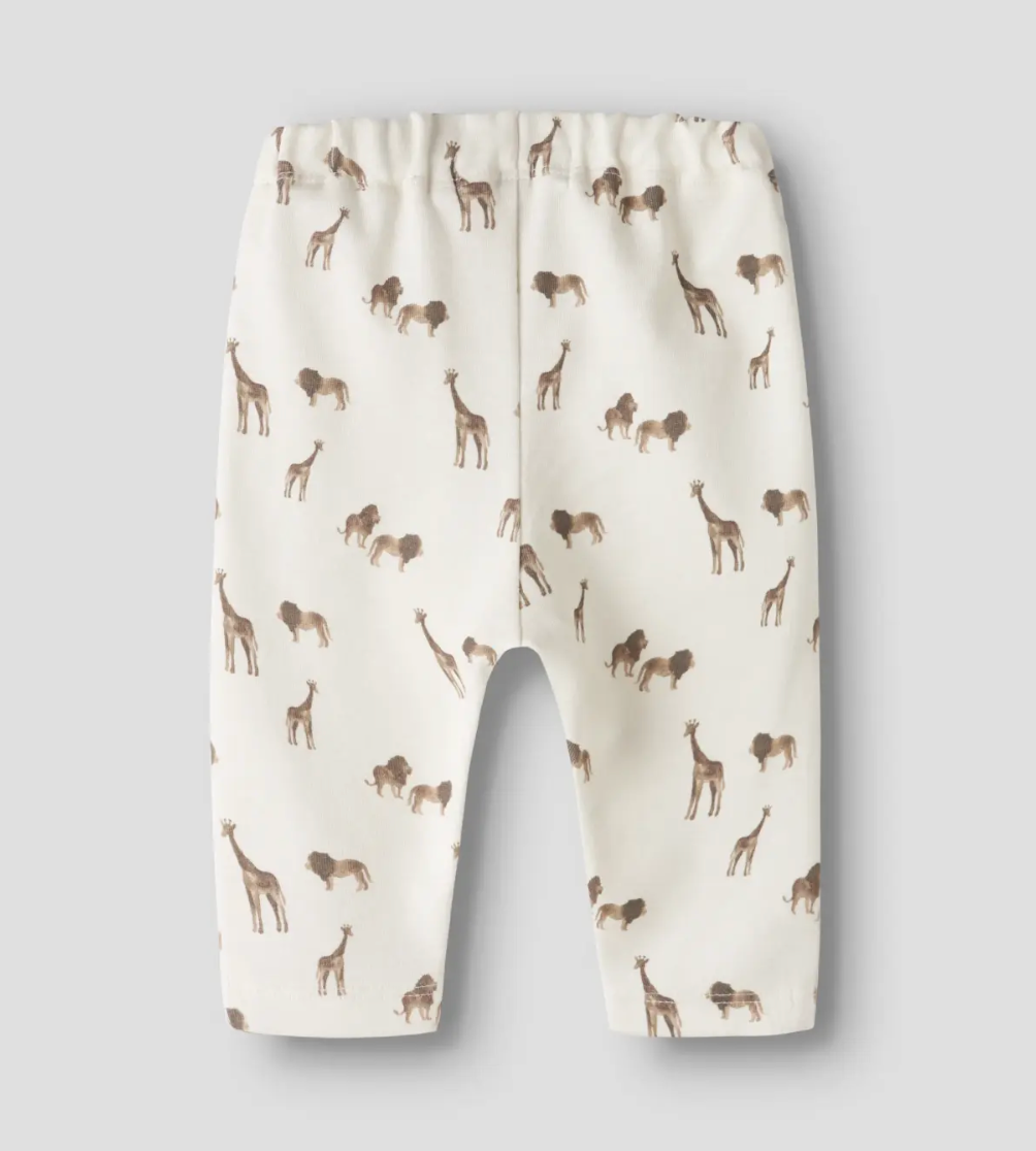 LÖS PASSFORM BYXOR -  NBMLAYO GEU LOOSE PANT LIL - Lion