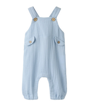 Hängselbyxa baby - NBMFULINA LOOSE OVERALL LIL - Zen Blue