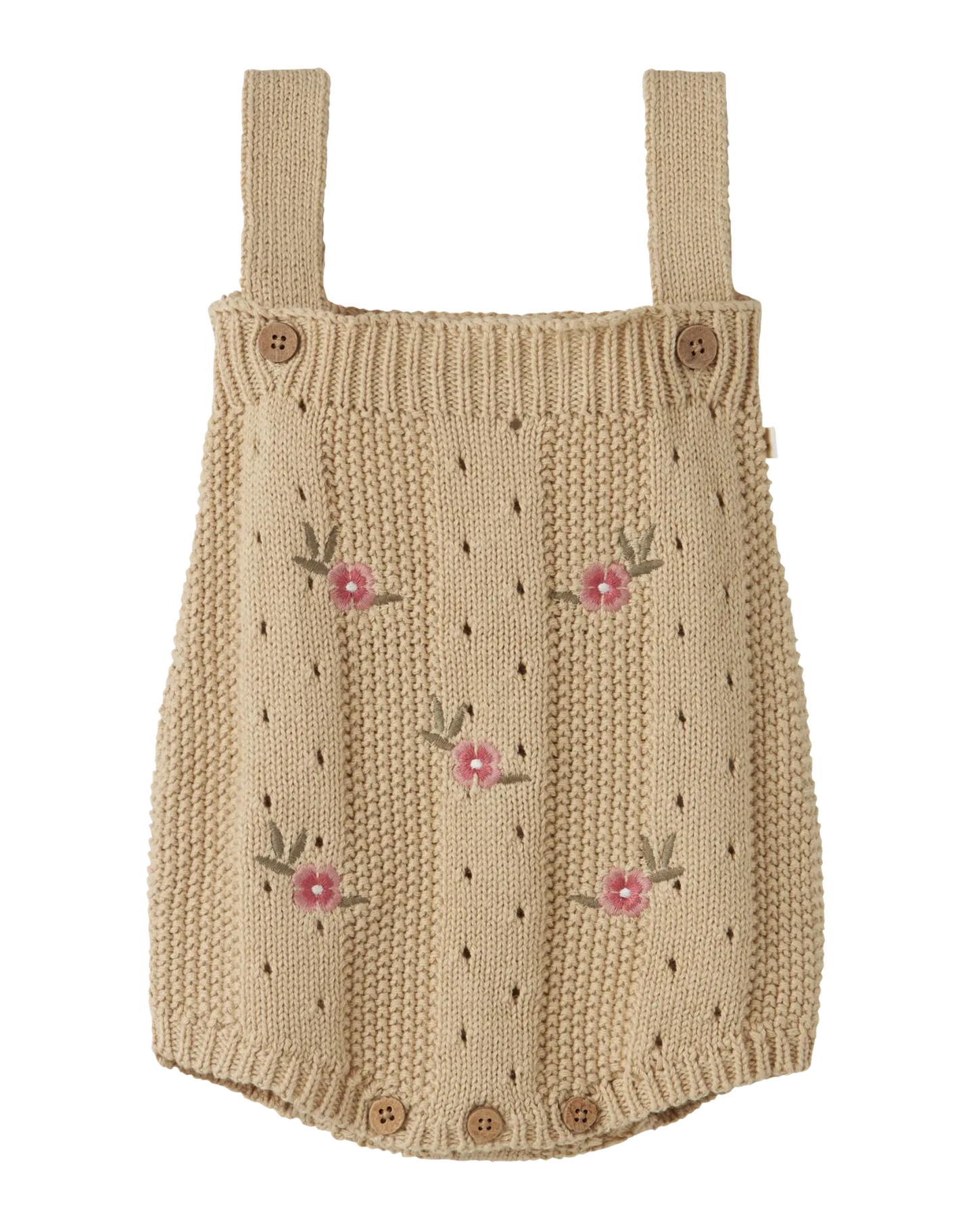 Hängselbyxa baby - NBFHALYN SL KNIT BODY SUIT LIL -  Mojave Desert