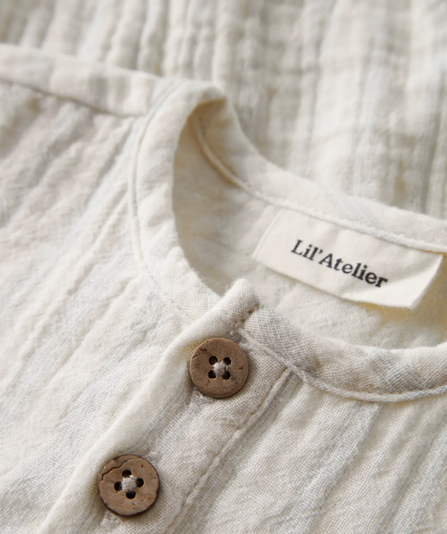 Bodyskjorta - NBMHAGI SS LOOSE SHIRT BODY LIL - Coconut Milk DUSTY BLUE