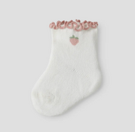 Strumpor baby - NBFFIDUCIA SOCK LIL - STRAWBERRY