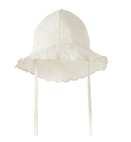 Solhatt med brodyr - NBFHOSA SUN HAT LIL - Coconut Milk