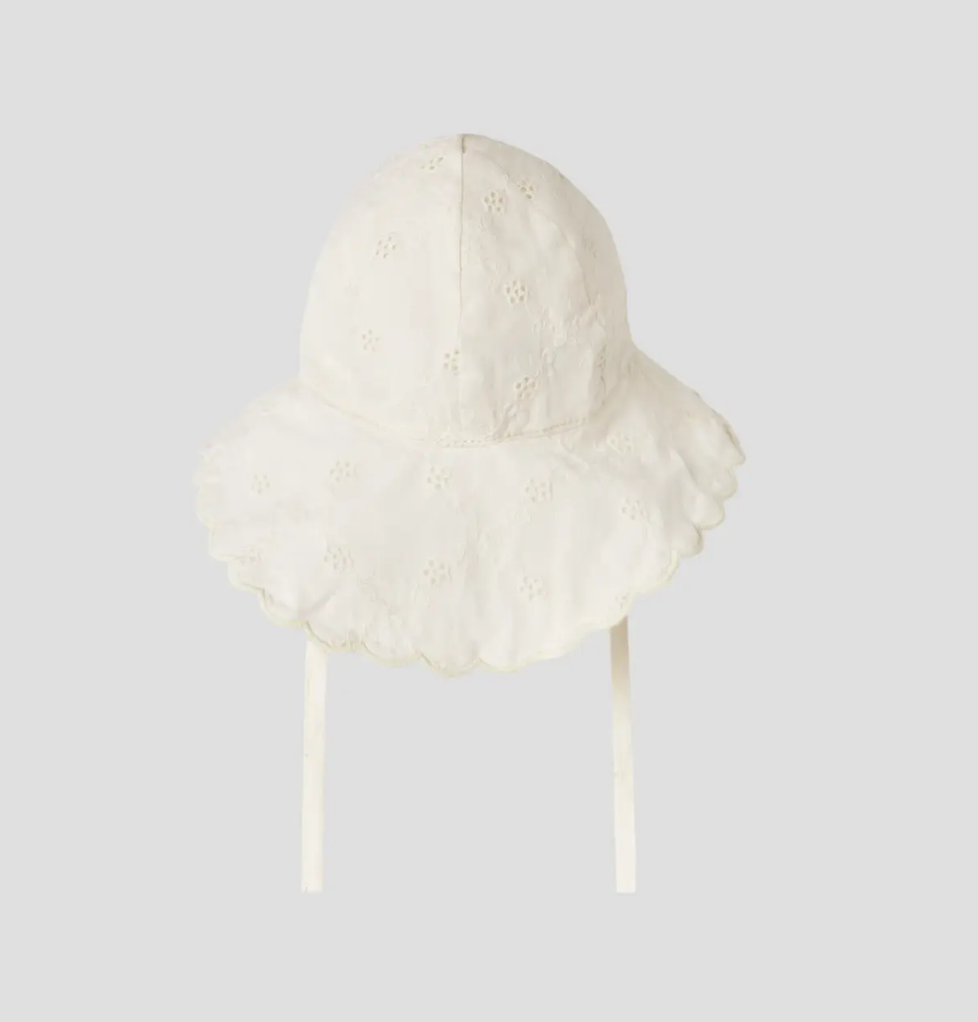 Solhatt med brodyr - NBFHOSA SUN HAT LIL - Coconut Milk