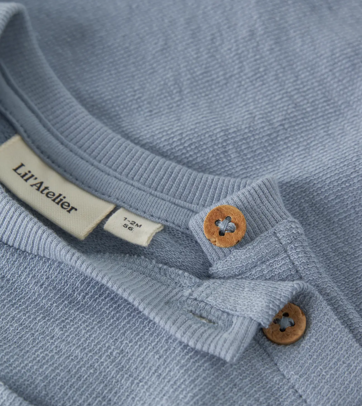 Tröja Baby - NBMDIAS LOP SS LOOSE SWEAT LIL - Dusty Blue