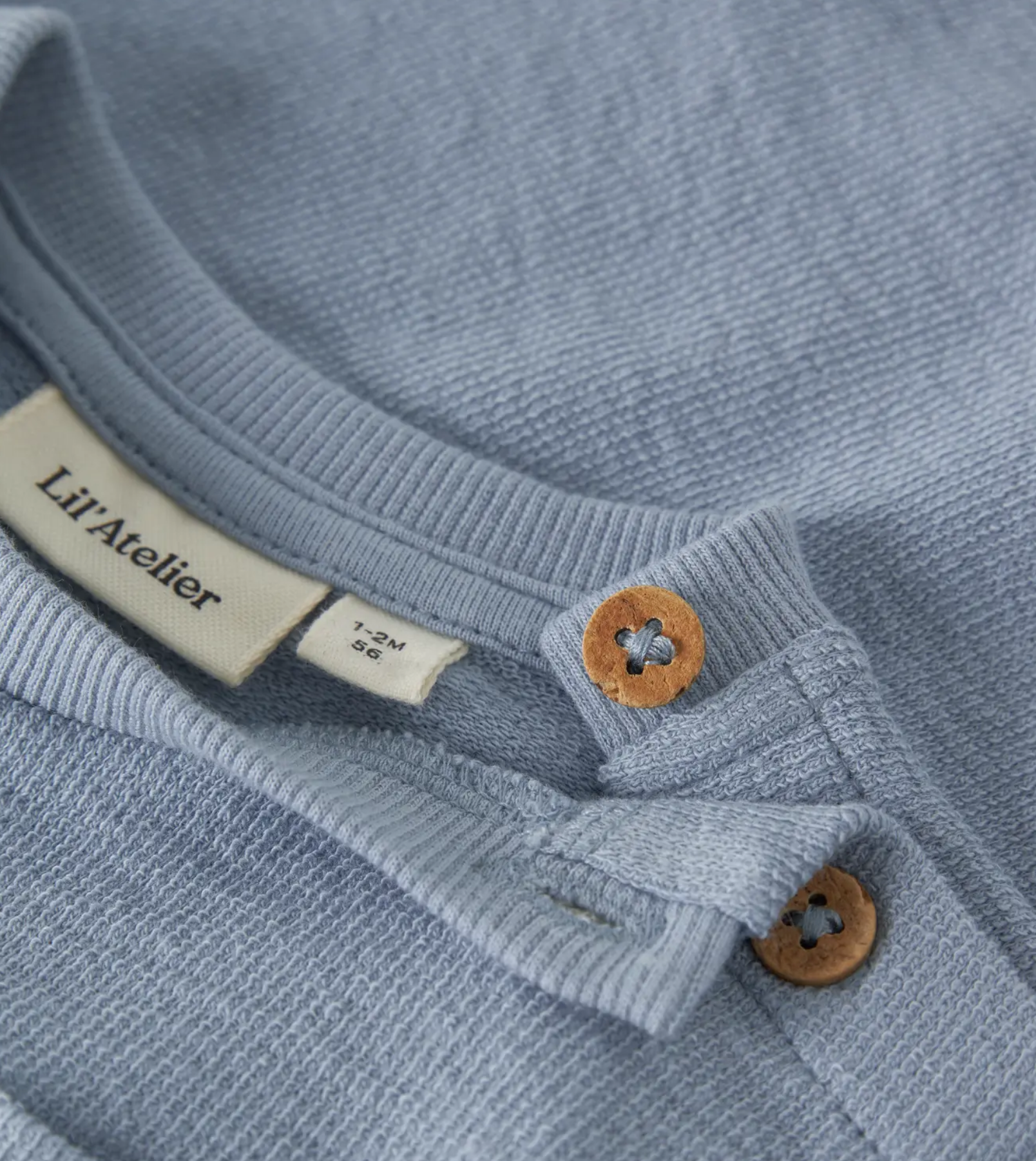 Tröja Baby - NBMDIAS LOP SS LOOSE SWEAT LIL - Dusty Blue