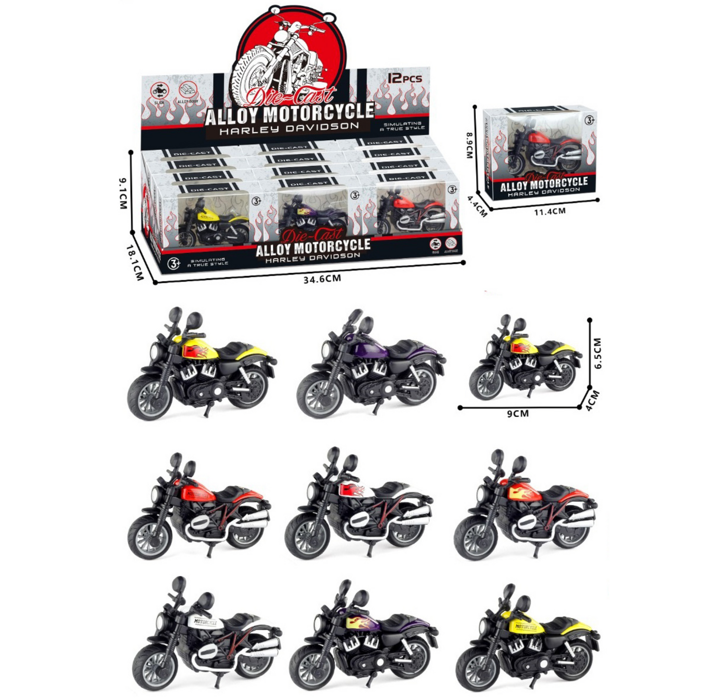 MC HARLEY DAVIDSON DIE-CAST