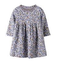 Blommig klänning baby - NBFTULINE LS DRESS - Lilac Marble