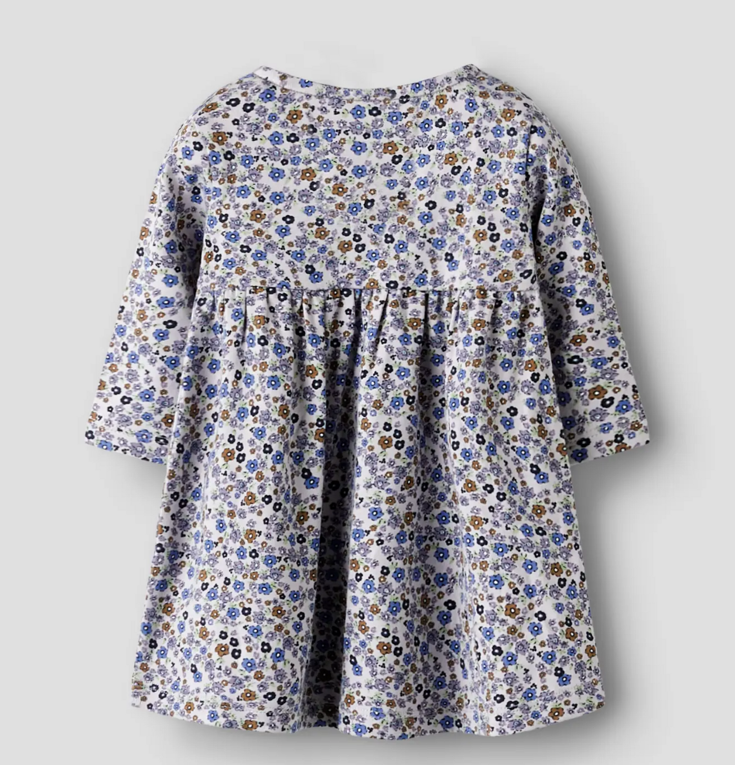 Blommig klänning baby - NBFTULINE LS DRESS - Lilac Marble