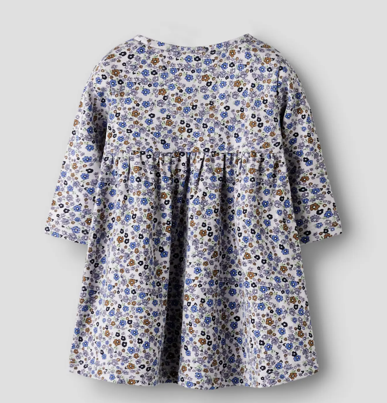 Blommig klänning baby - NBFTULINE LS DRESS - Lilac Marble