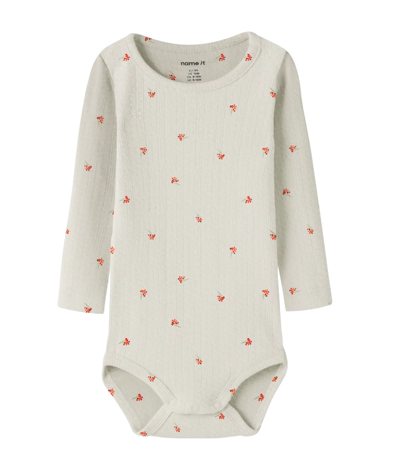 Långärmad bodysuit - NBFBERRIES LS BODY