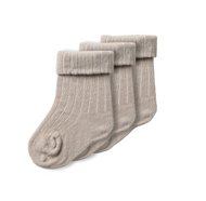 Babystrumpor 3 pack - NBNHOBBU 3P SOCKS - Chateau Gray