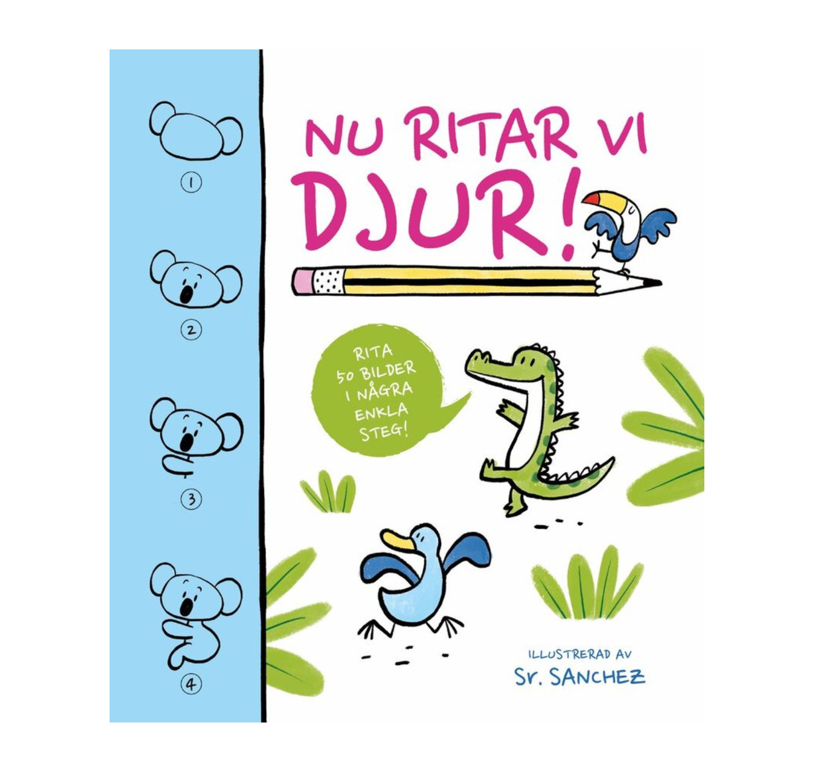 Målarbok - Nu ritar vi djur!