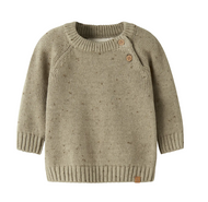 Stickad kofta baby - NBNGALTO FIK LS KNIT LIL - Twill
