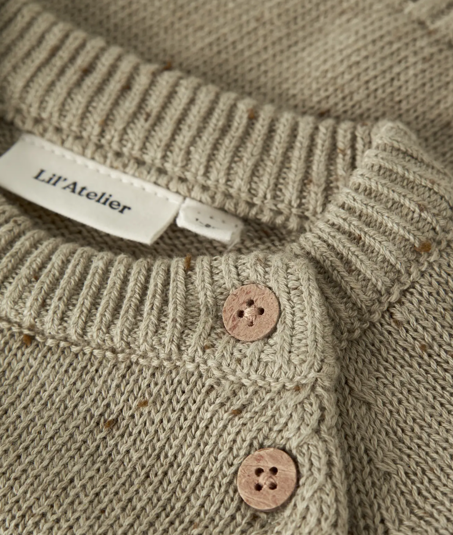Stickad kofta baby - NBNGALTO FIK LS KNIT LIL - Twill