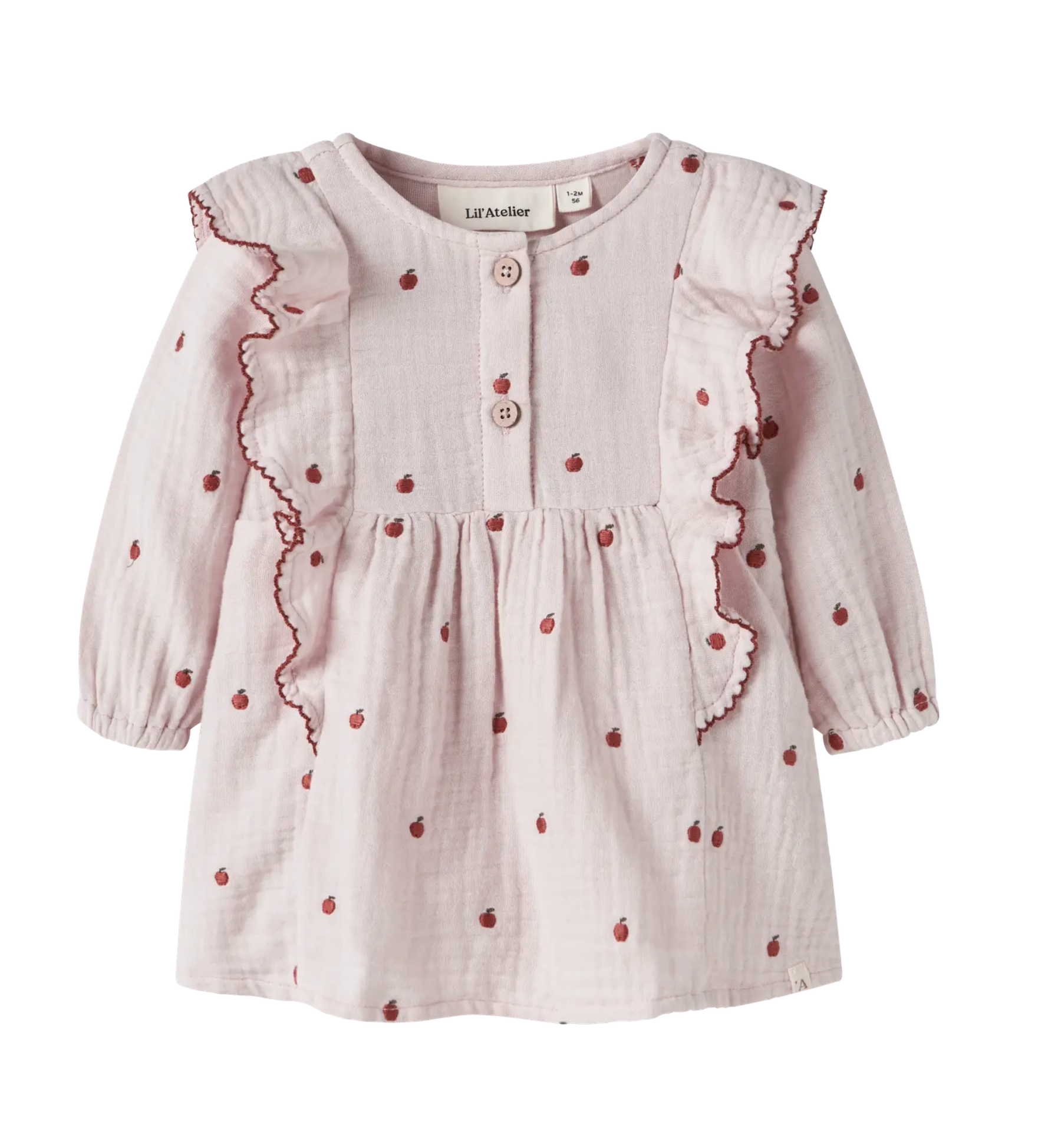 Bodyklänning Muslin-tyg - NBFKAMMA LS LOOSE BODY DRESS LIL - Hushed Violet