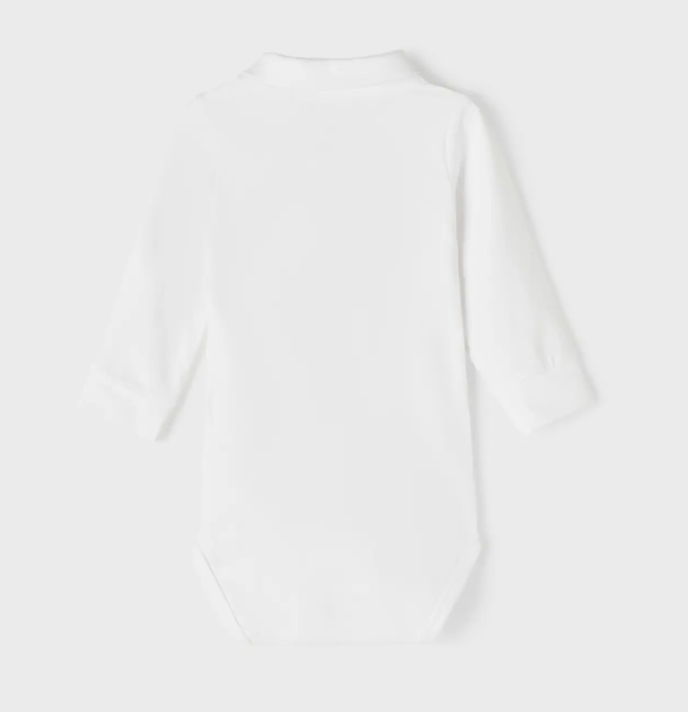 Body m krage - NBMHOLGER LS POLO BODY NOOS - Bright White