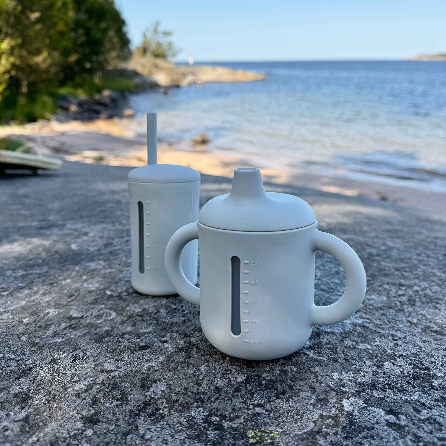 Pipmugg silikon 250 ml silver grey