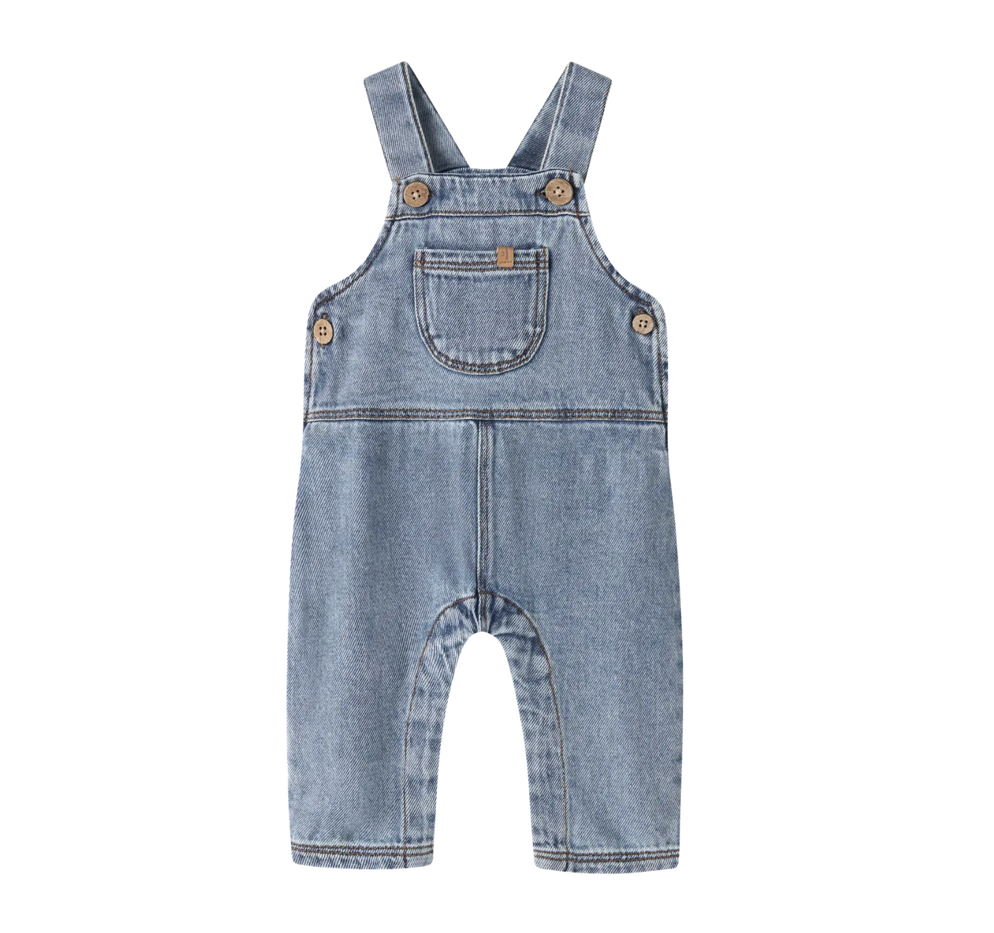 Hängselbyxa Mjuk-Jeans - NBMKAROLE LOOSE DNM OVERALL 2433-CJ LIL