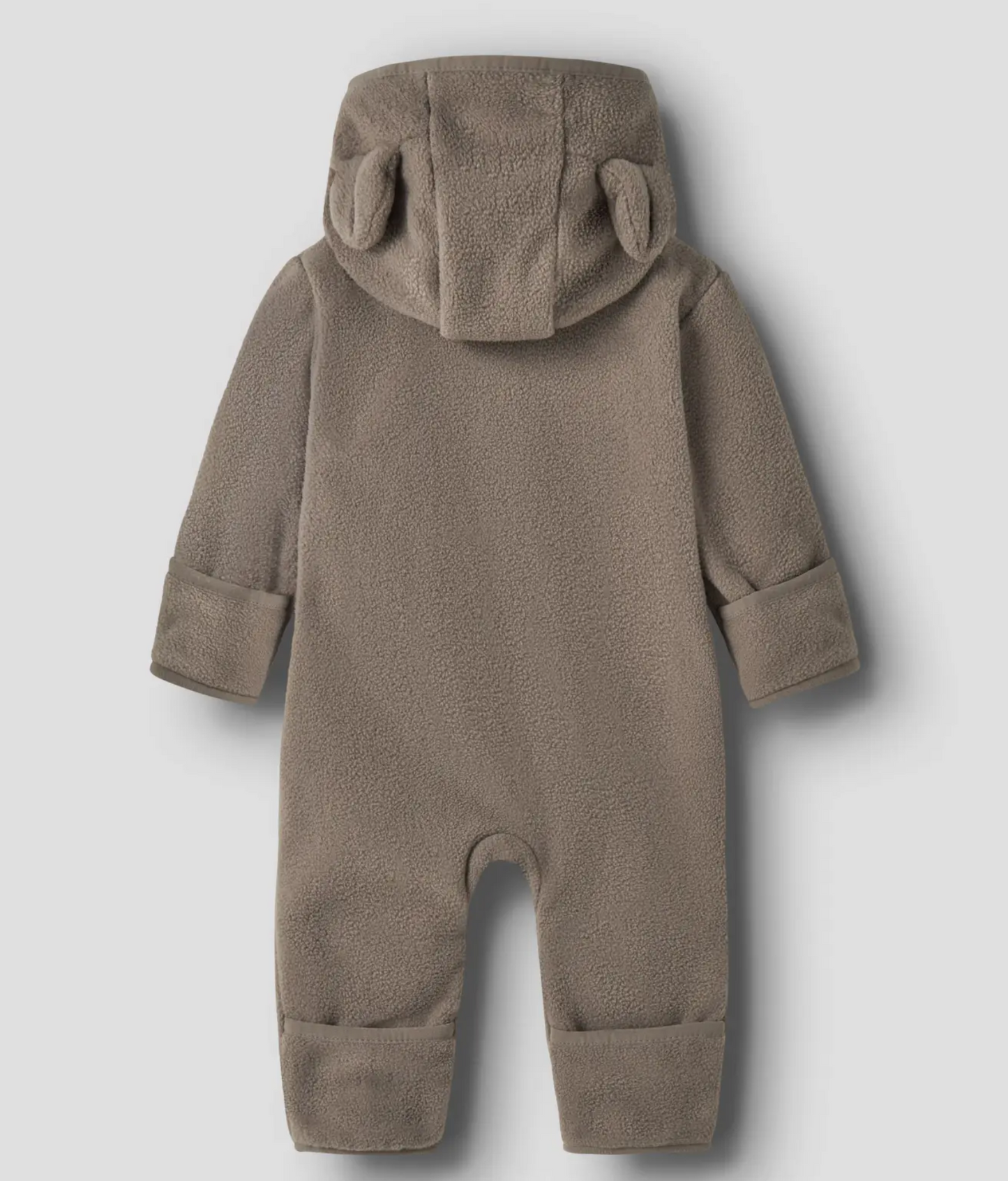 Fleeceoverall för Baby - Walnut - NBNMEEKO FLEECE SUIT MELANGE NOOS