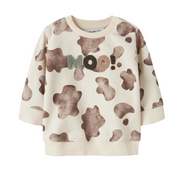 Collegetröja - Antique White - NBMLARRY LS SWEAT BRU