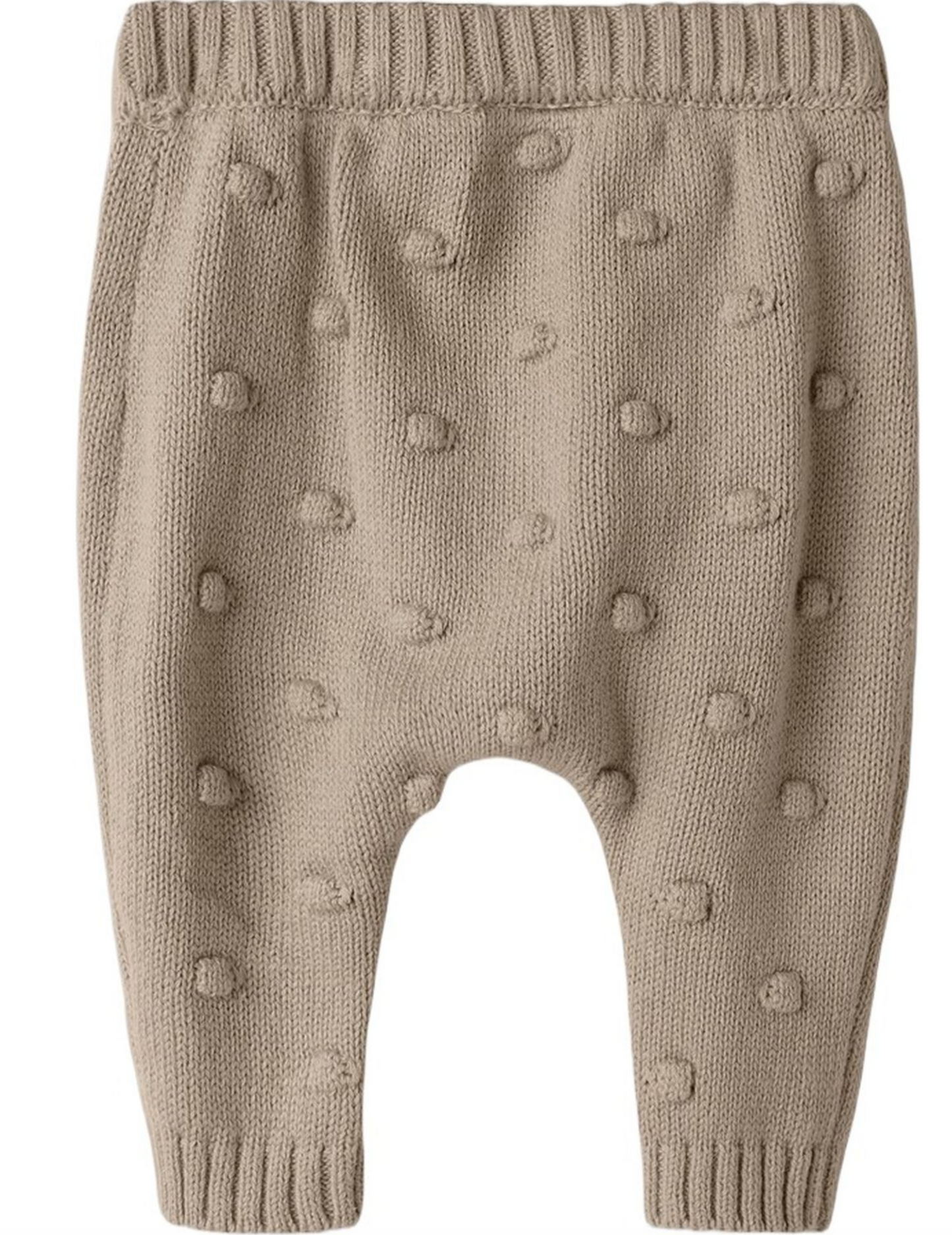 Stickad byxa - NBNGABLE KNIT PANT LIL - Oxford Tan