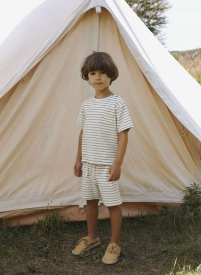 Lil' Atelier MINI  Lös passform Shorts - Seagrass