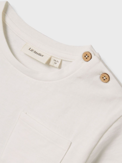 Lil' Atelier MINI  LOOSE FIT T-SHIRT - Coconut Milk